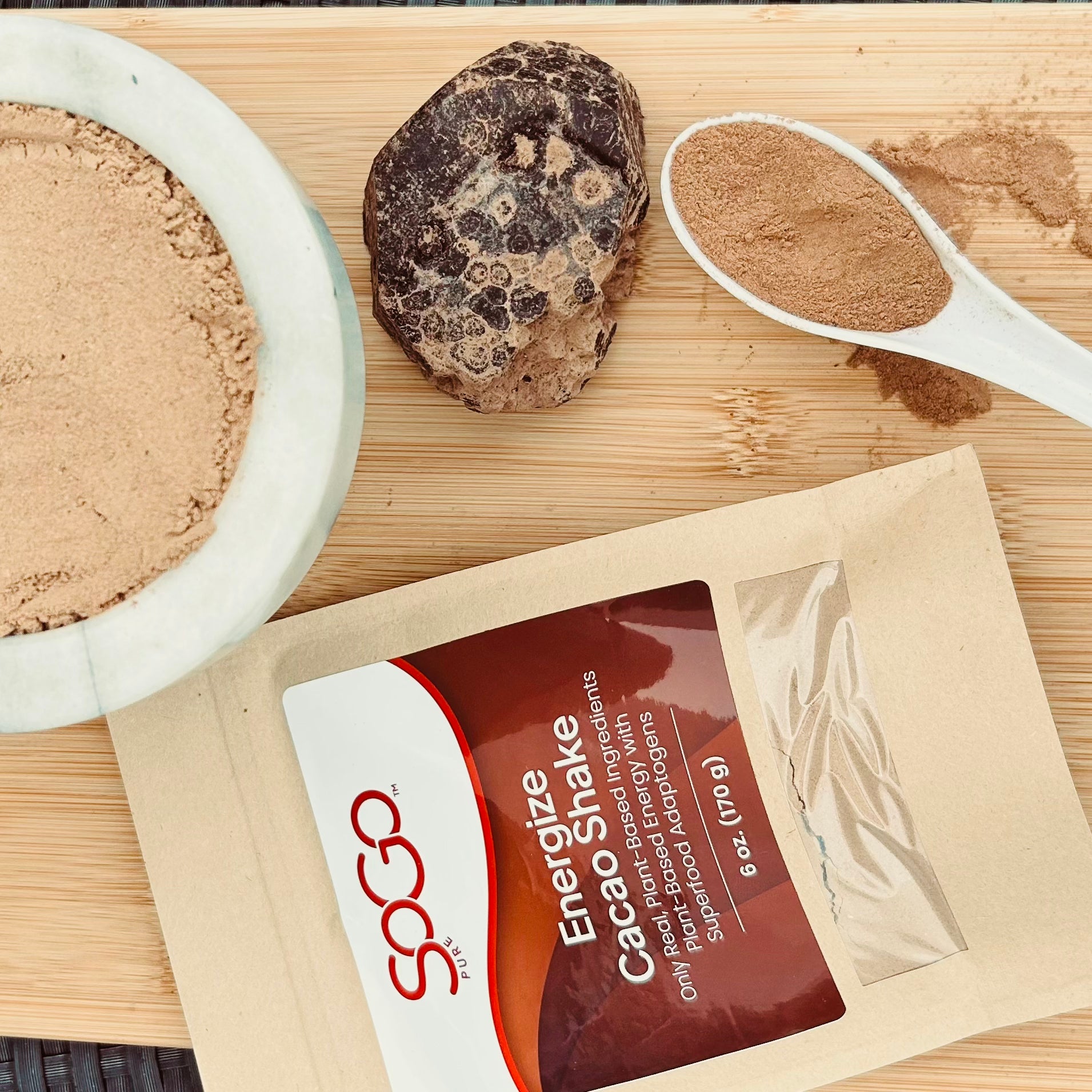 Energize Shake Powder with Raw Cacao