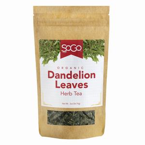 SoGo Pure Dandelion Leaves Herbal Tea Packaging 2oz bag