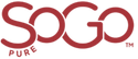 SOGO Pure logo in red on a white background