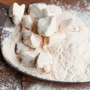 baobab fruit pulp on a spon